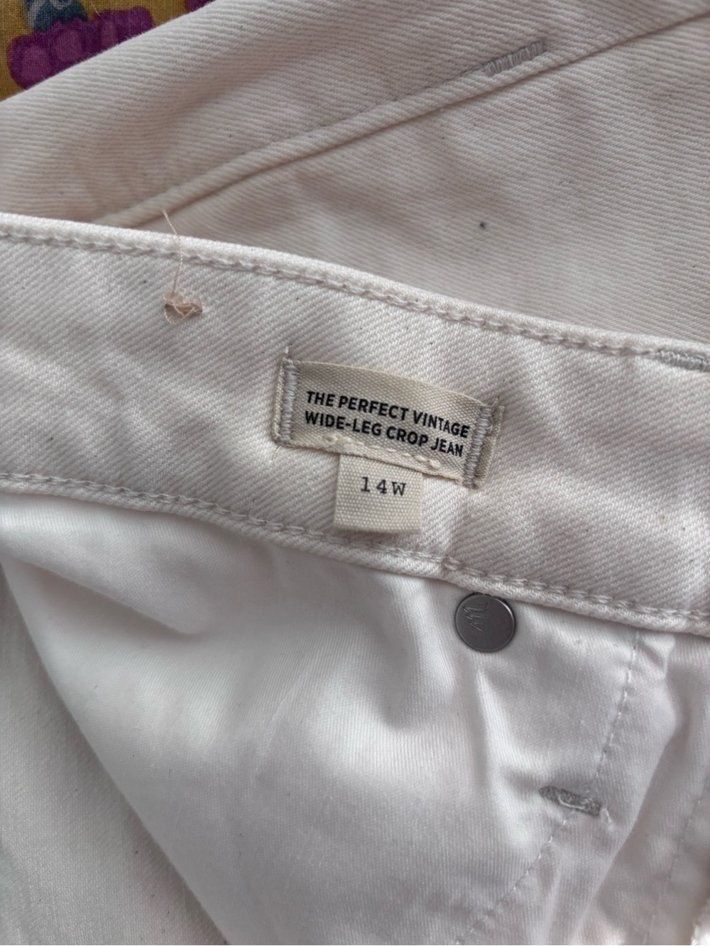 Madewell Perfect Vintage Cropped Wide Leg jeans